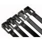 5 sztuk* czarnych opasek kablowych wielokrotnego użytku z możliwością ponownego zamknięcia 8*250mm
