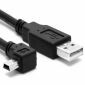 Kabel Mini USB na USB 2.0, kąt 90°, długość 50 cm