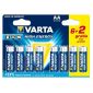 Bateria alkaliczna VARTA High Energy, AA/LR6, 1,5 V, 6+2 Gratis!