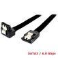 Kabel SATA 3, 6 Gb/s, 45 cm, ze złączem 90°