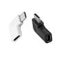 Adapter USB-C USB-C z męskiego na żeńskie pod kątem 90°