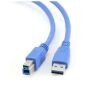 Cableexpert USB 3.0 USB 3.0 A męski na B męski, niebieski, 1,8 M