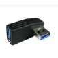 Adapter USB 3.0 A męski na żeński, kątowy