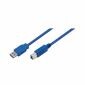 USB 3.0 A męski na B męski, niebieski, 3M, CU0046