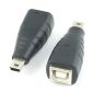 Adapter USB Mini B męski na USB B żeński