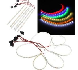 Taśma LED do modowania obudów, 30cm, niebieska, 4-pin molex