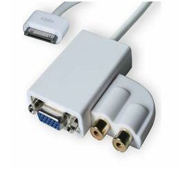 Złącze dokujące Apple iPad do kabla VGA + Audio