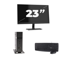 Atrust t176 USFF - Intel Atom x5-E8000 - 8GB RAM - 256GB SSD - Windows 11 + 1x 23 cali Monitor