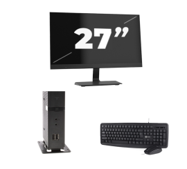 Atrust t176 USFF - Intel Atom x5-E8000 - 8GB RAM - 256GB SSD - Windows 11 + 1x 27 cali Monitor