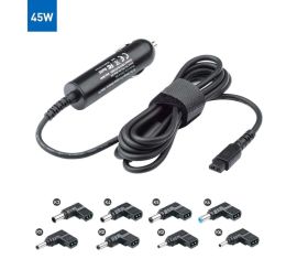 Uniwersalny inteligentny adapter ładowarki samochodowej 45 W z wieloma złączami. Maksymalne opakowanie zbiorcze