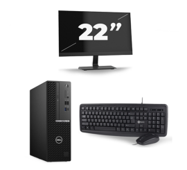Dell OptiPlex 7080 USFF - Intel Core i7 10. generacji - 16GB RAM - 256GB SSD - Windows 11 + 1x Monitor 22 cali