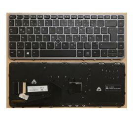 Klawiatura do notebooka HP EliteBook 840 G1 G2 850 G1 G2 z podświetlaną ramką pointstick w języku niemieckim