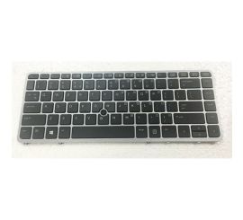 Klawiatura do notebooka HP EliteBook 840 G1 G2 850 G1 G2 z ramką pointstick podświetlaną na srebrno
