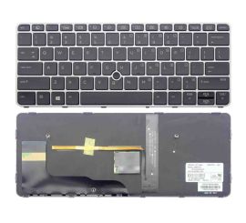 Klawiatura do notebooka HP EliteBook 725 G3 820 G3 z pointstickem i srebrną ramką