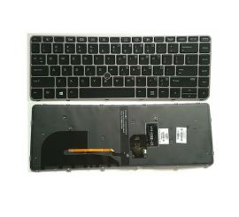 Klawiatura do notebooka HP EliteBook 745 G3 G4 840 G3 G4 z podświetlaną ramką pointstick srebrną