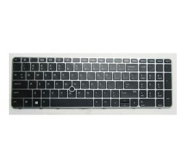 Klawiatura do notebooka HP EliteBook 850 G3 G4 ZBook 15u G3 ze wskaźnikiem podświetlana srebrna ramka