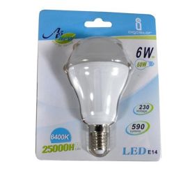 Lampa LED E14 o mocy 6W, 480lm, 6400K