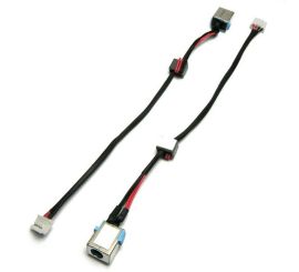Gniazdo zasilania prądem stałym do notebooka dla Packard Bell EasyNote TE11 TE11BZ TE11HC z kablem