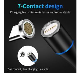 Magnetyczny kabel Micro USB, 1M 5V 2,4A