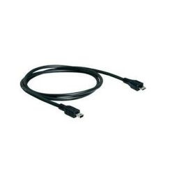 Kabel do transmisji danych Micro USB męski na Mini USB męski 1 m, czarny, obsługuje OTG