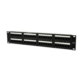 Panel krosowy Cat.6 z 48 portami i tylnym systemem zarządzania kablami