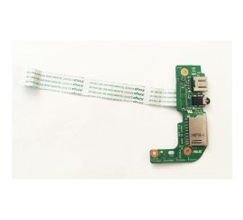 Płytka gniazd audio USB do notebooka Asus X555L X555LD z wyciągniętym kablem