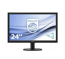 Philips 240V5QDSB - 24 cale - 1920x1080 - DVI - HDMI - VGA - Czarny