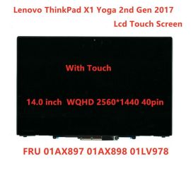 Oryginalny kompletny wyświetlacz LCD 14.0 LED 3K dla Lenovo ThinkPad X1 Yoga 2nd 2017 01AX897"