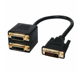 Kabel DVI-D męski 2x DVI-D żeński