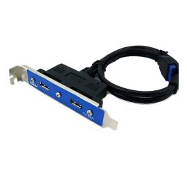 Uchwyt USB 3.0 2-portowy, 20-pinowy (z pustym pinem)