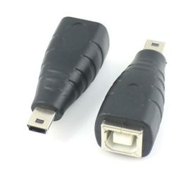 Adapter USB Mini B męski na USB B żeński