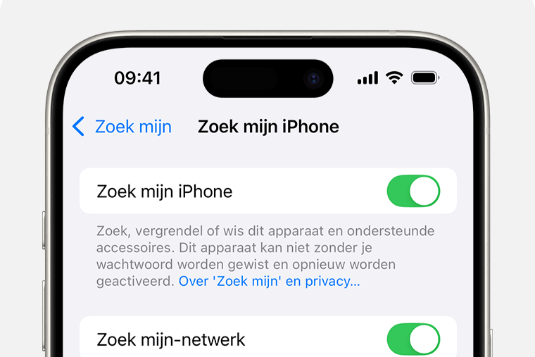 Włączanie funkcji Znajdź mój iphone
